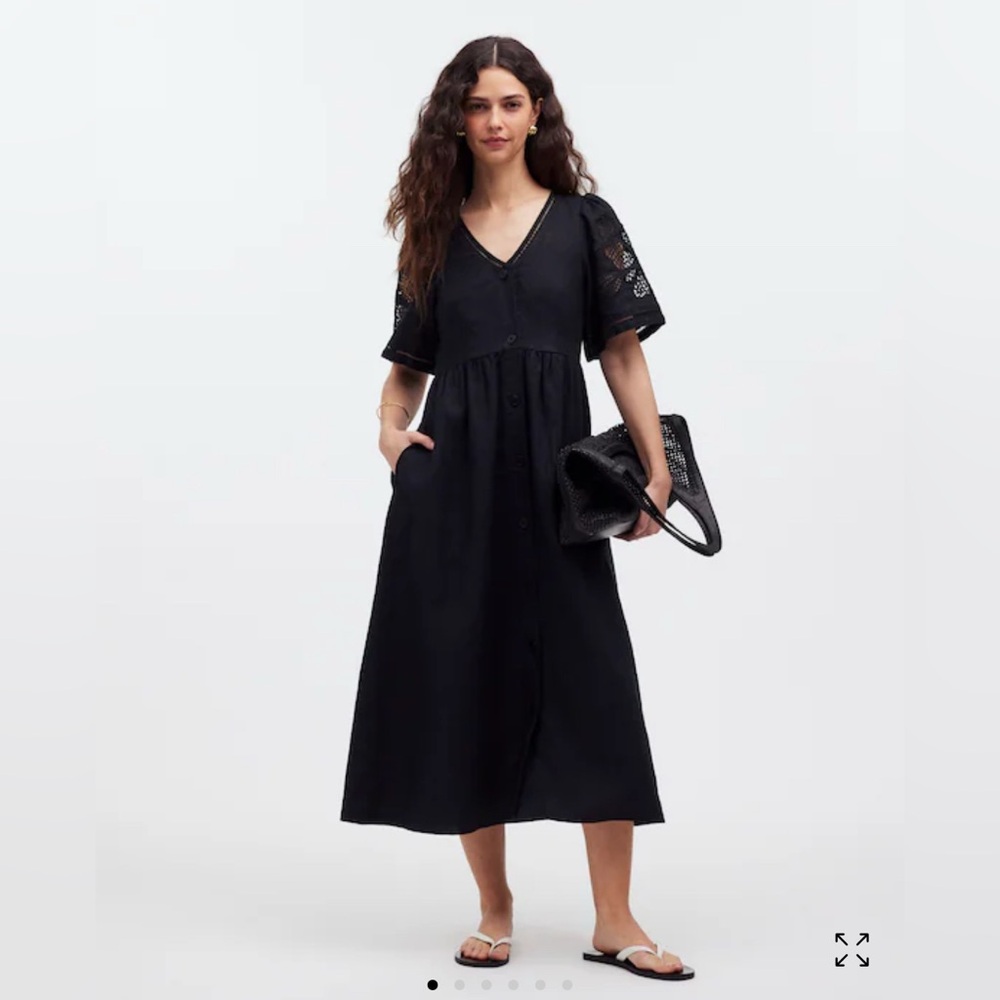 Madewell Black Midi Dress